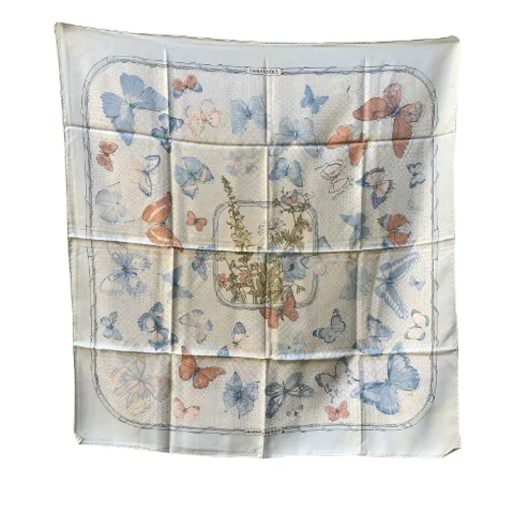 Hermès Vintage Pre-owned Silk scarves Blue Dames