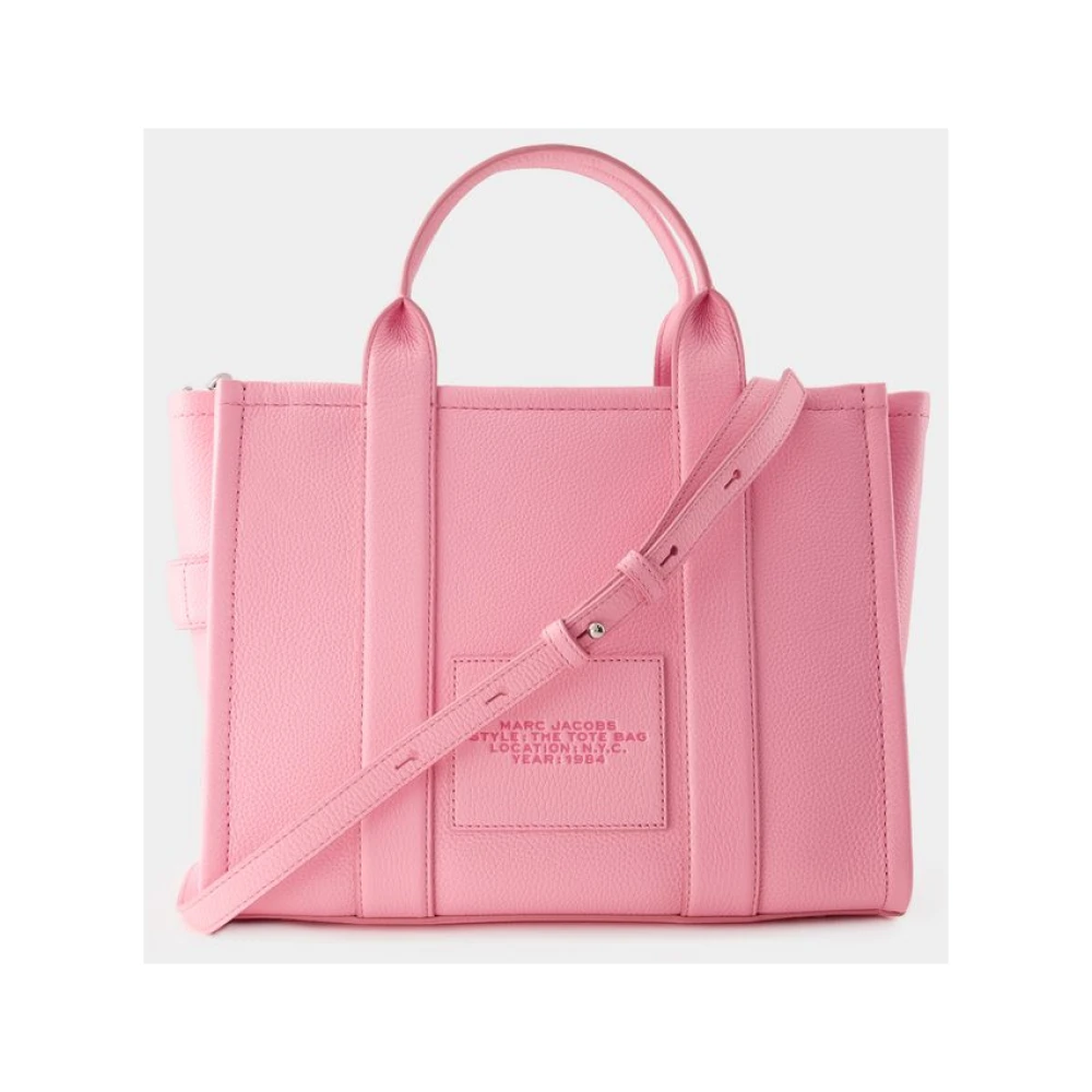 Marc Jacobs Gestructureerde Leren Medium Tote Candy Pink Dames