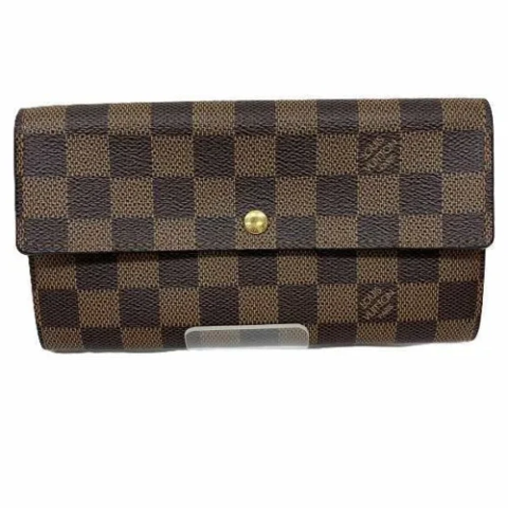Louis Vuitton Vintage Pre-owned Canvas wallets Brown Dames