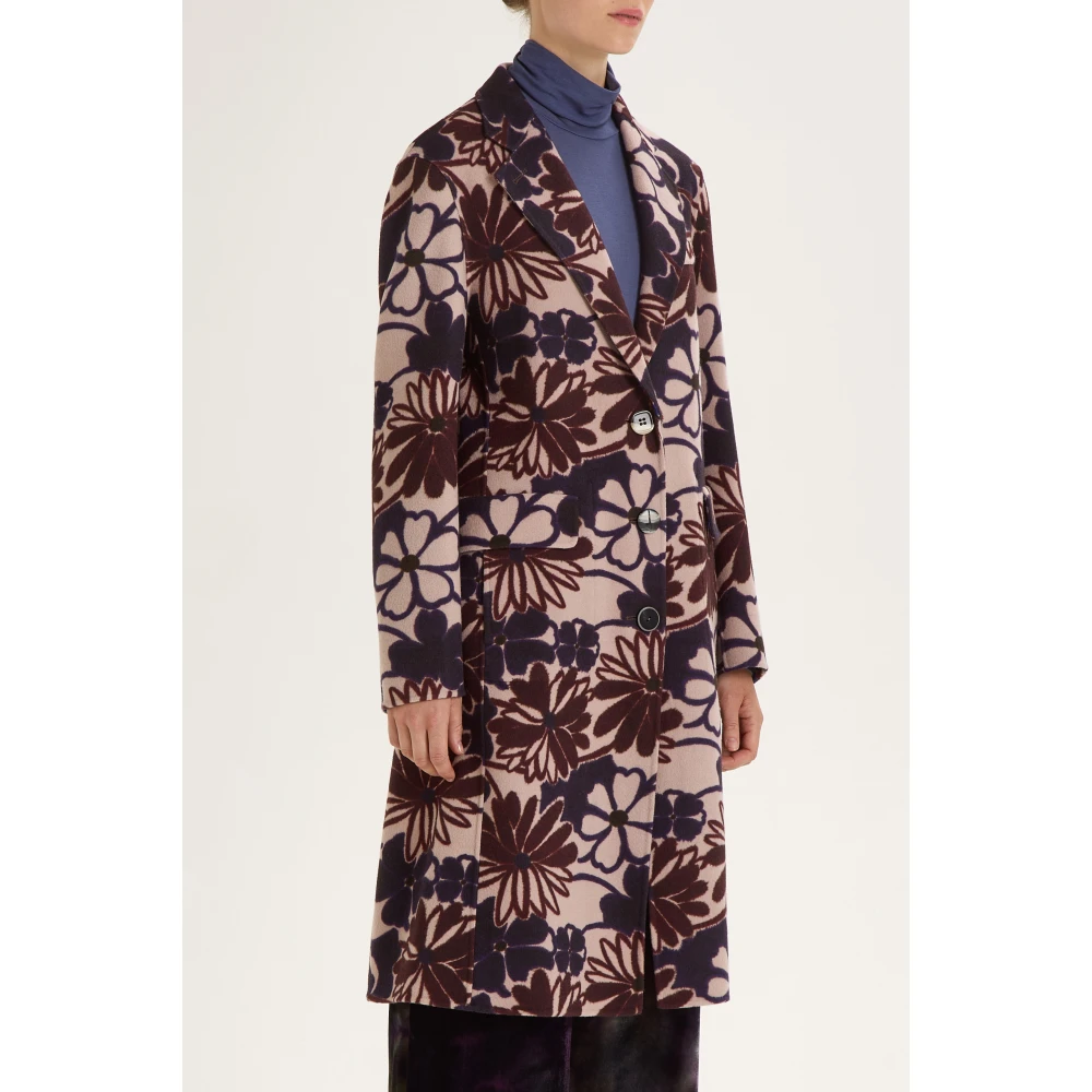 Maliparmi Omkeerbare Enkellange Jas Multicolor Dames