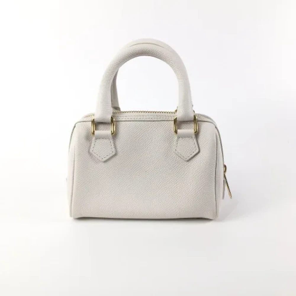 Celine Vintage Pre-owned Leather celine-bags White Dames