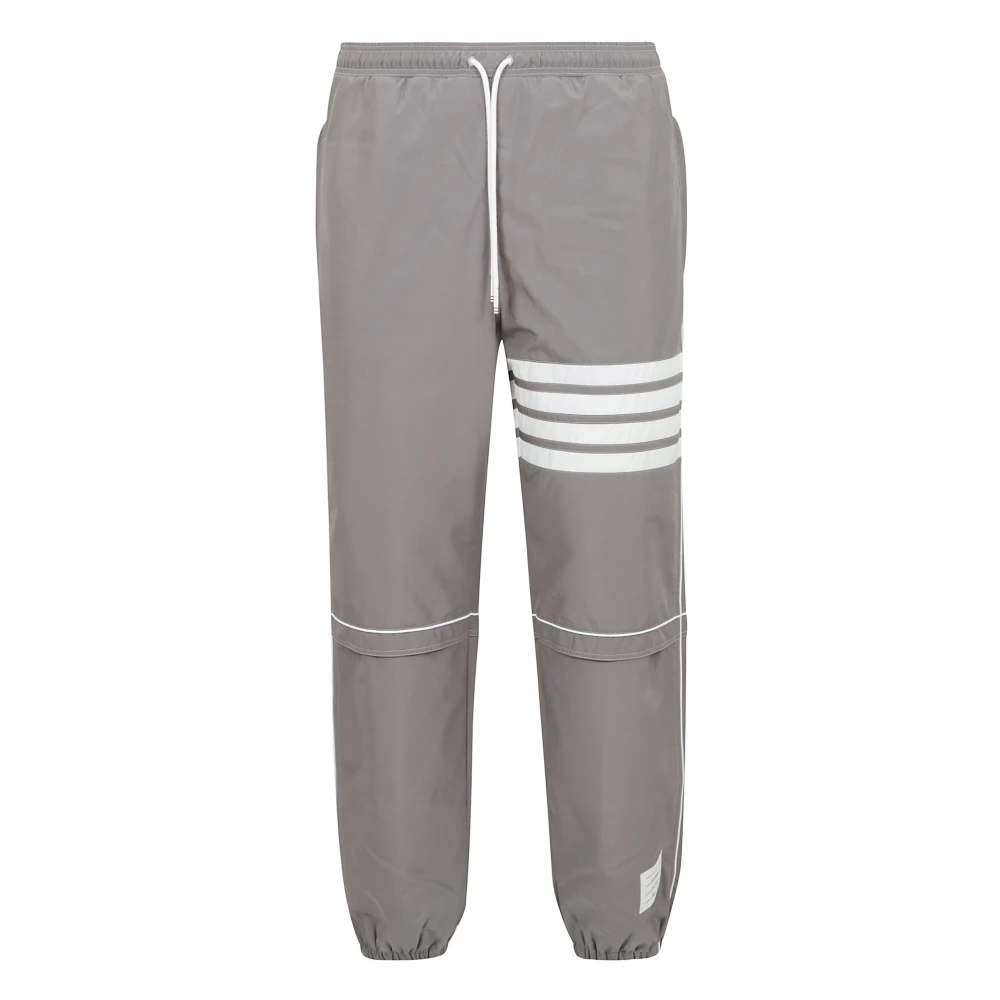 Thom Browne Men's Gray Sporty Ripstop Elastic Waist Ankle Pants