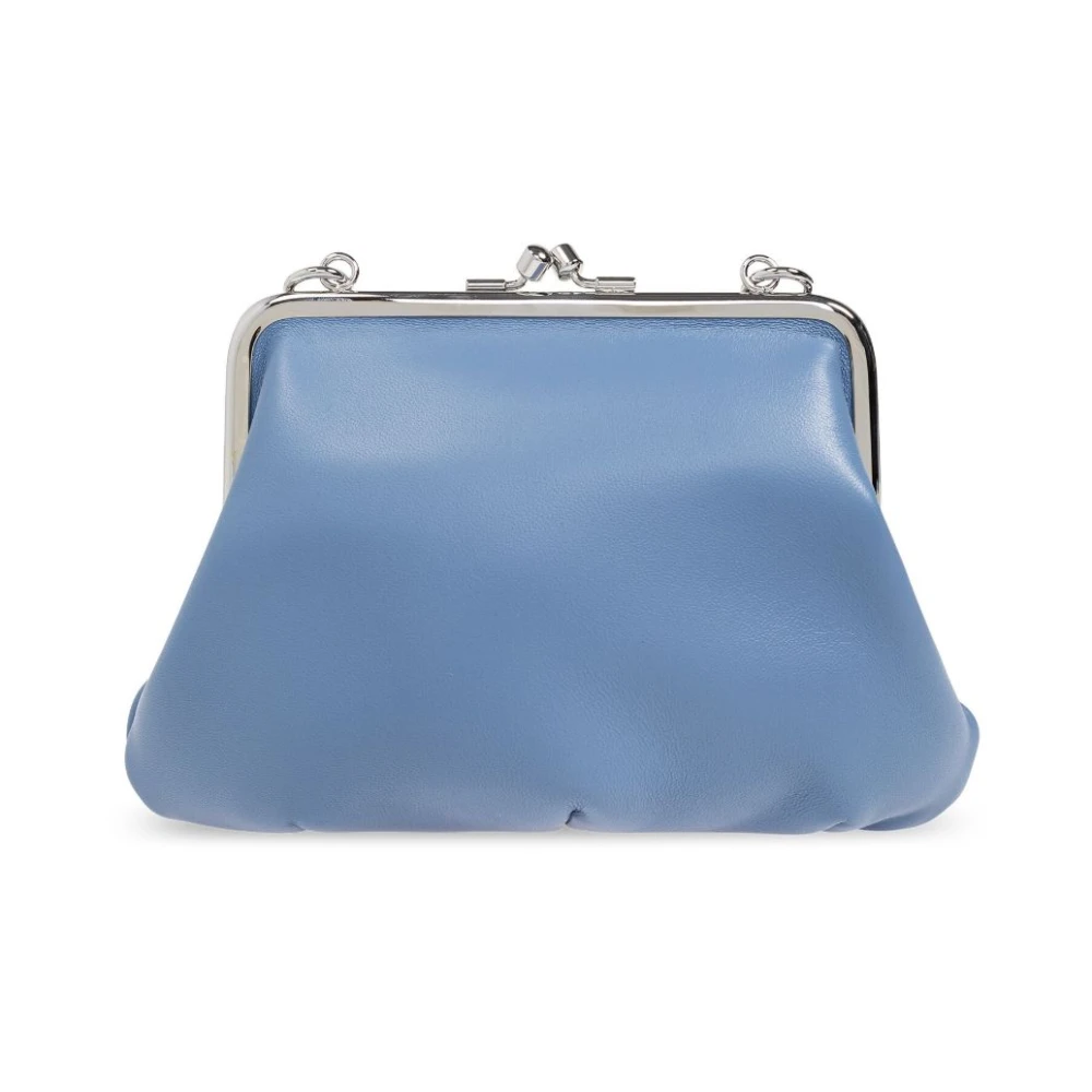 Vivienne Westwood Blauwe Twist-Lock Portemonnee met Ketting Blue Dames