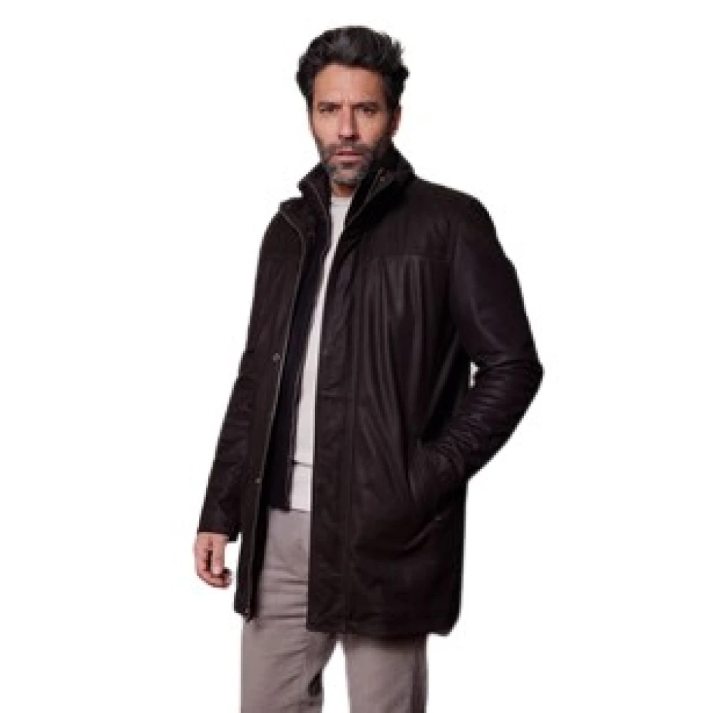 La Canadienne Bruine Nubuck Comfortabele Vest Brown Heren