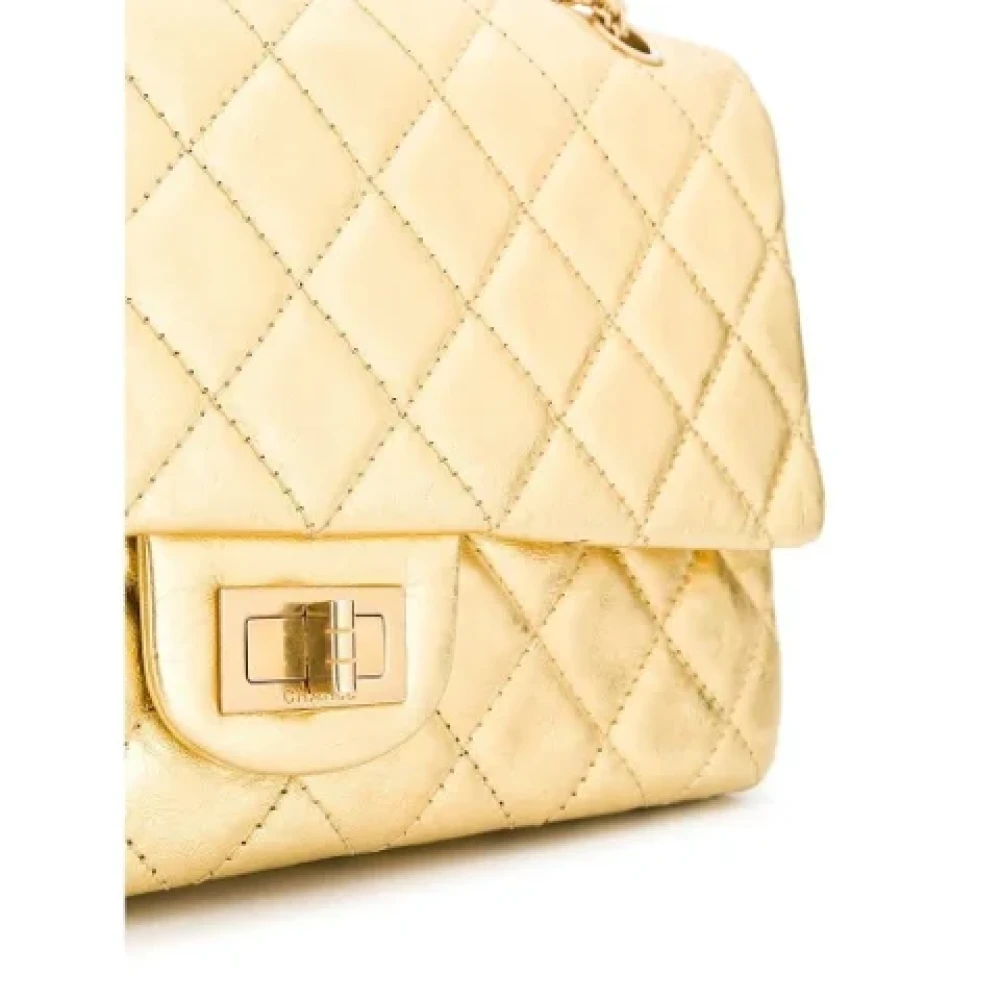 Chanel Vintage Pre-owned Leather chanel-bags Yellow Dames