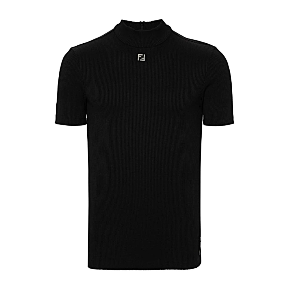 Fendi Stijlvolle Gebreide Top Black Heren