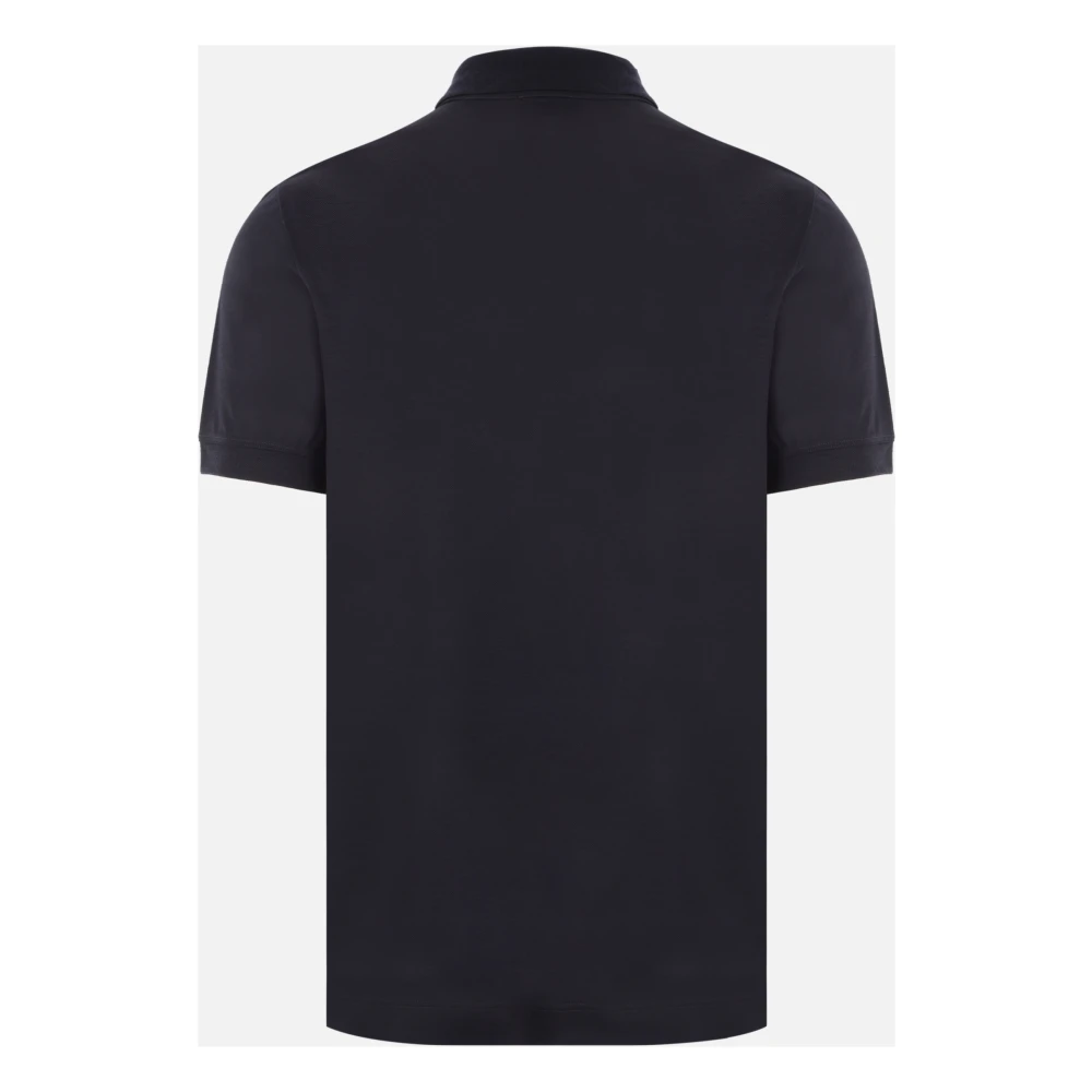 Giorgio Armani Royal Blue Polo T-shirts en Polos Blue Heren