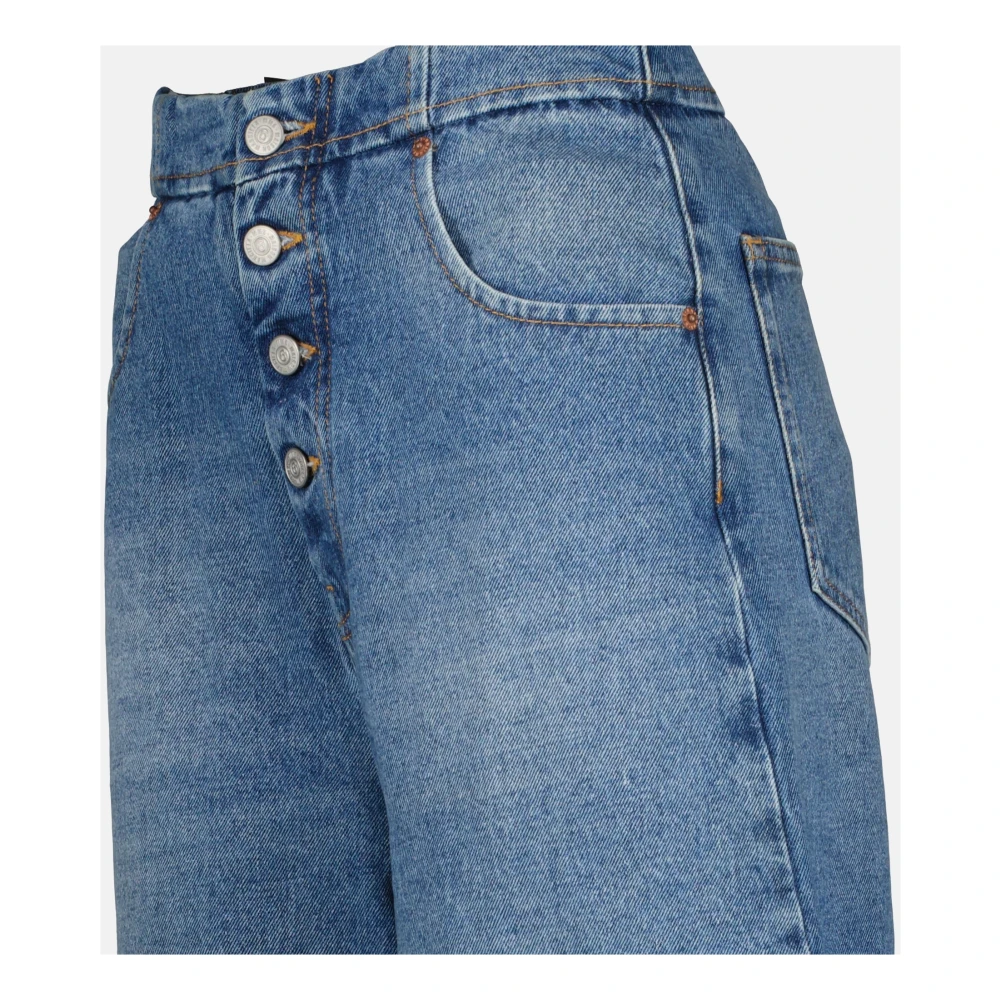 MM6 Maison Margiela Blauwe Denim Grote Jeans Blue Dames