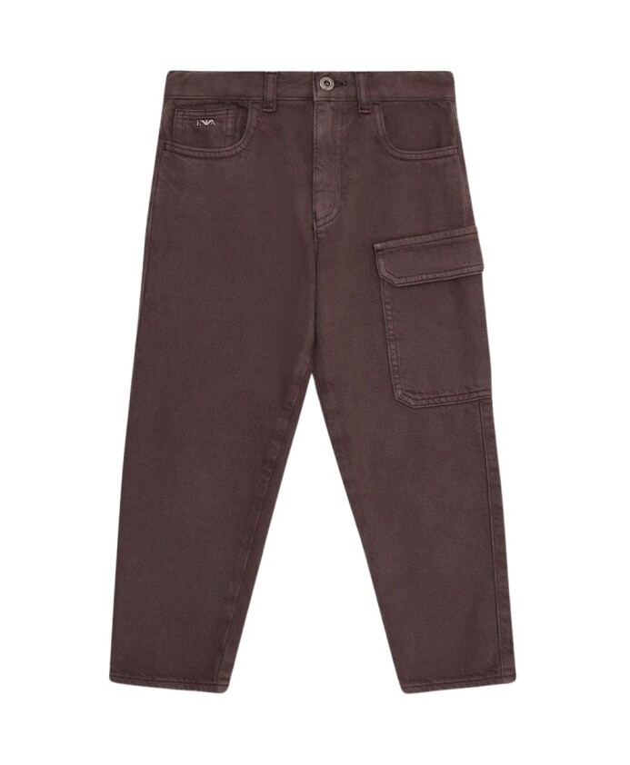 cotton-gabardine-5-pocket-pants-with-metal-logo