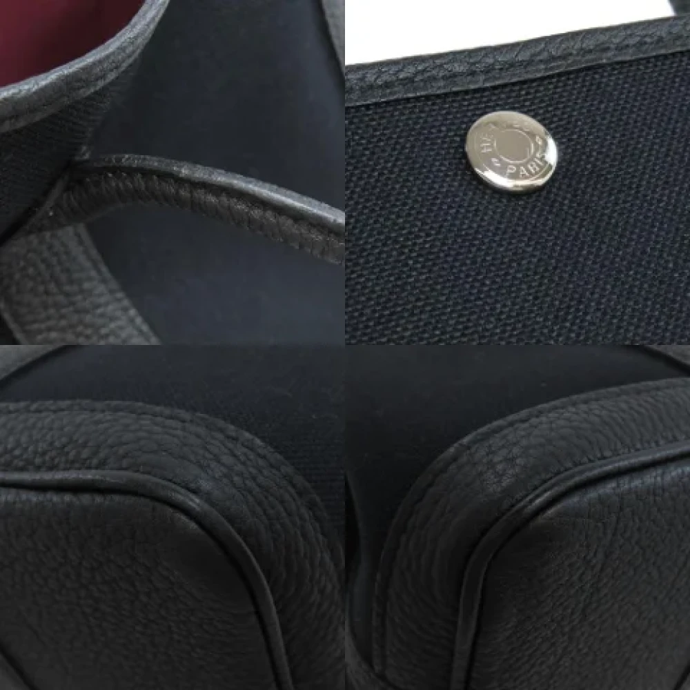 Hermès Vintage Pre-owned Leather totes Black Dames