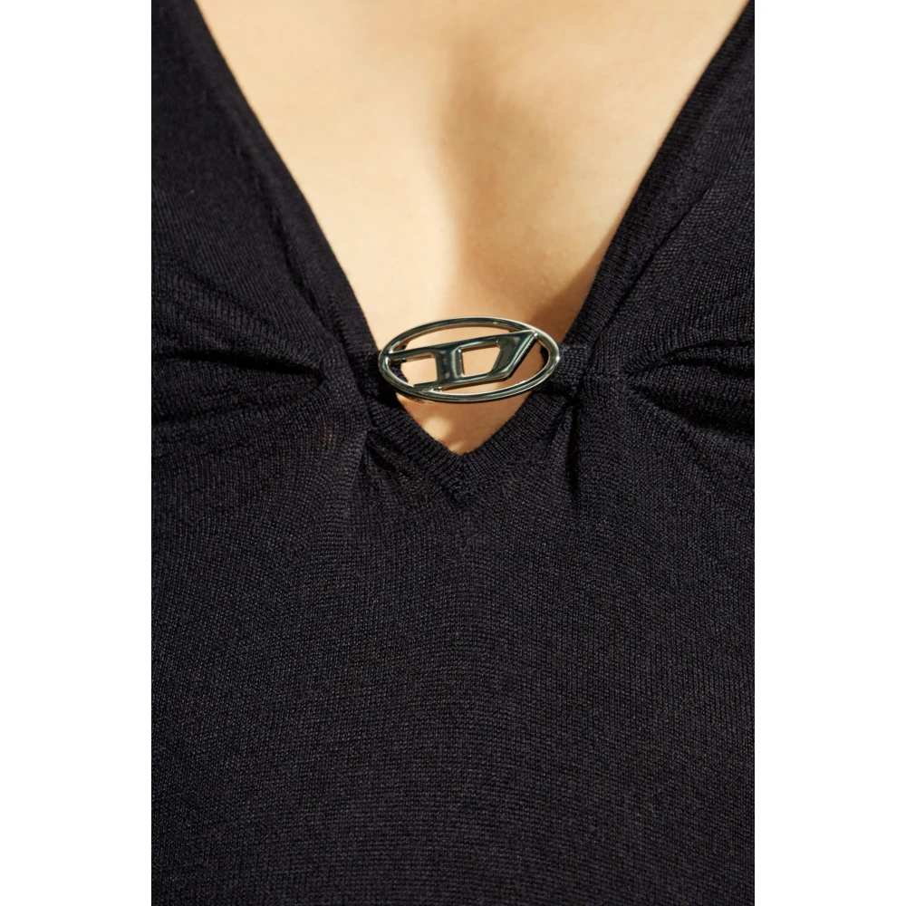 Diesel Jurk M-Placky Black Dames