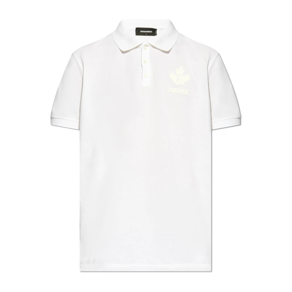 Dsquared2 Polo met logo White Heren