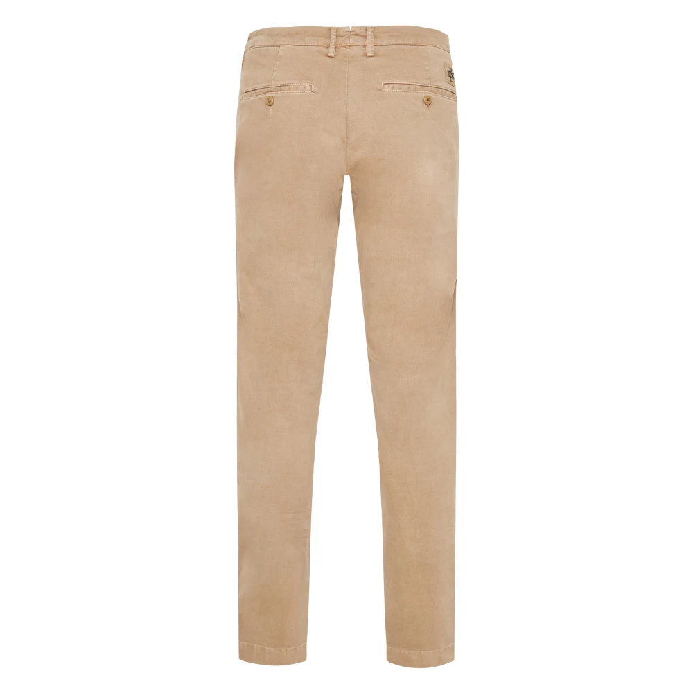 Jacob Cohën Handgemaakte Bobby Katoenen Broek met Japanse Stoffen Beige Heren
