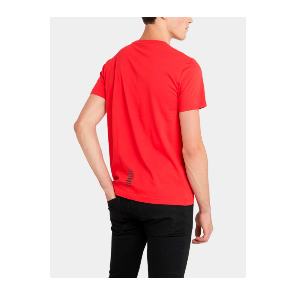 Emporio Armani EA7 Stretch Ventus T-shirt Rood Red Heren