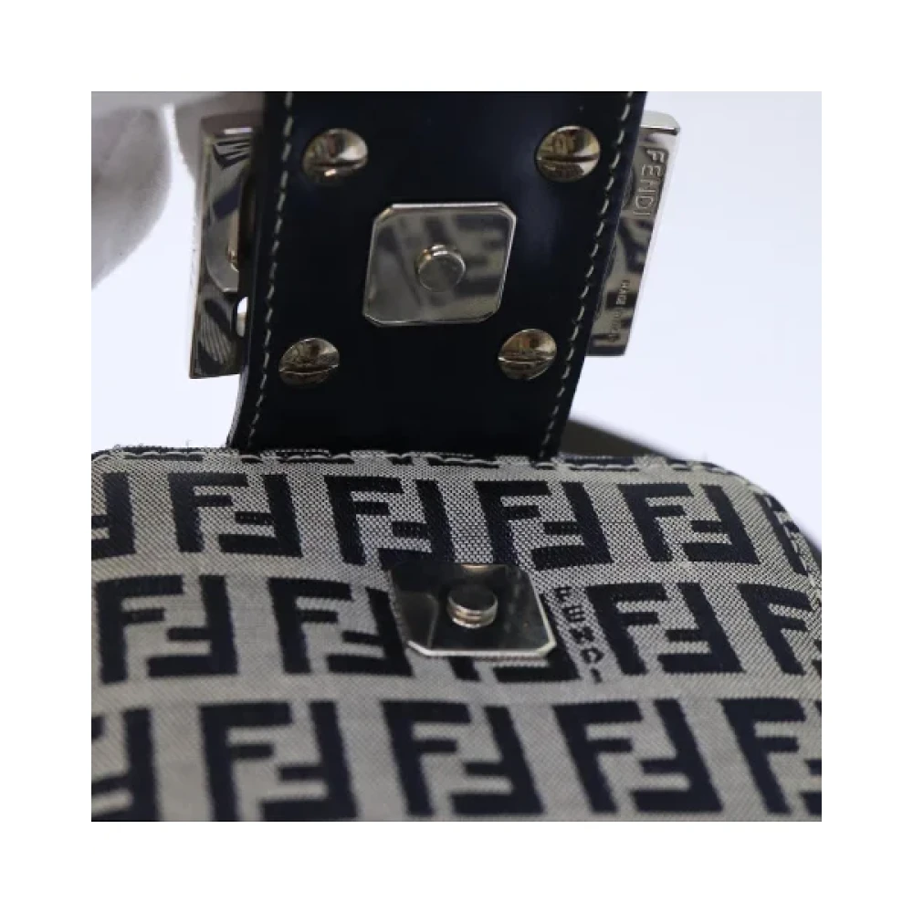 Fendi Vintage Pre-owned Canvas fendi-bags Blue Dames