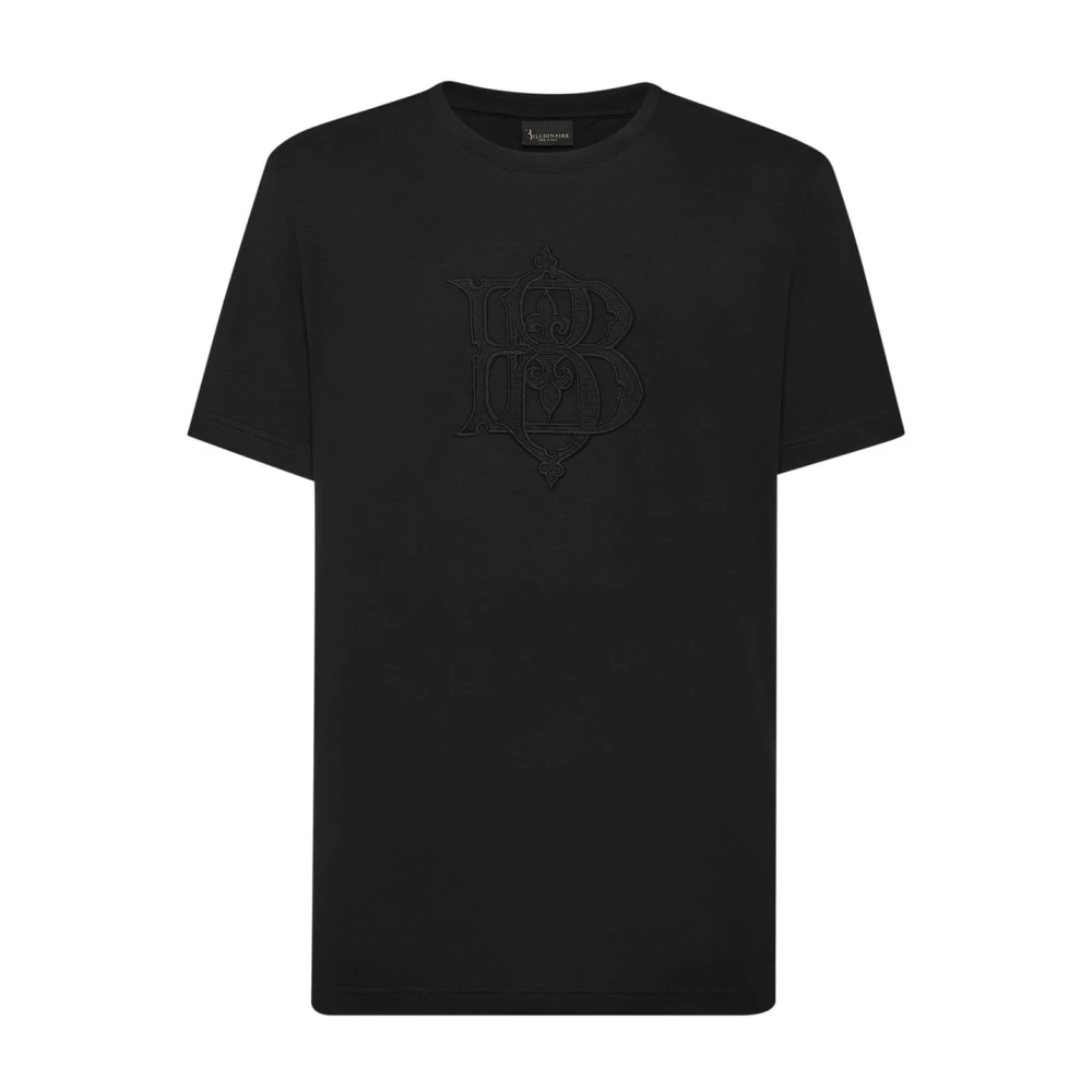 Billionaire Casual Katoenen T-Shirt Black Heren