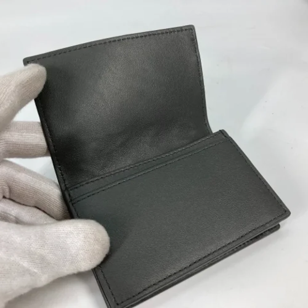 Bottega Veneta Vintage Pre-owned Leather wallets Gray Heren