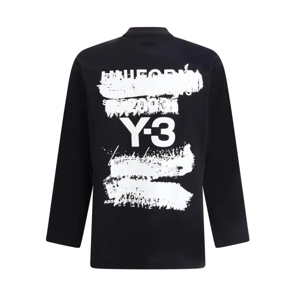 Y-3 Maxi Print Longsleeve Jersey Black Heren