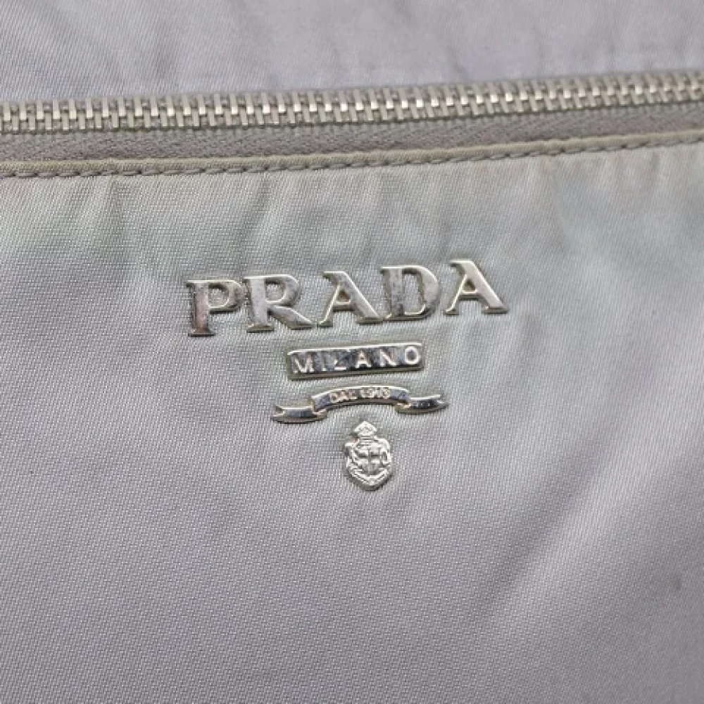 Prada Vintage Pre-owned Nylon shoulder-bags Blue Dames