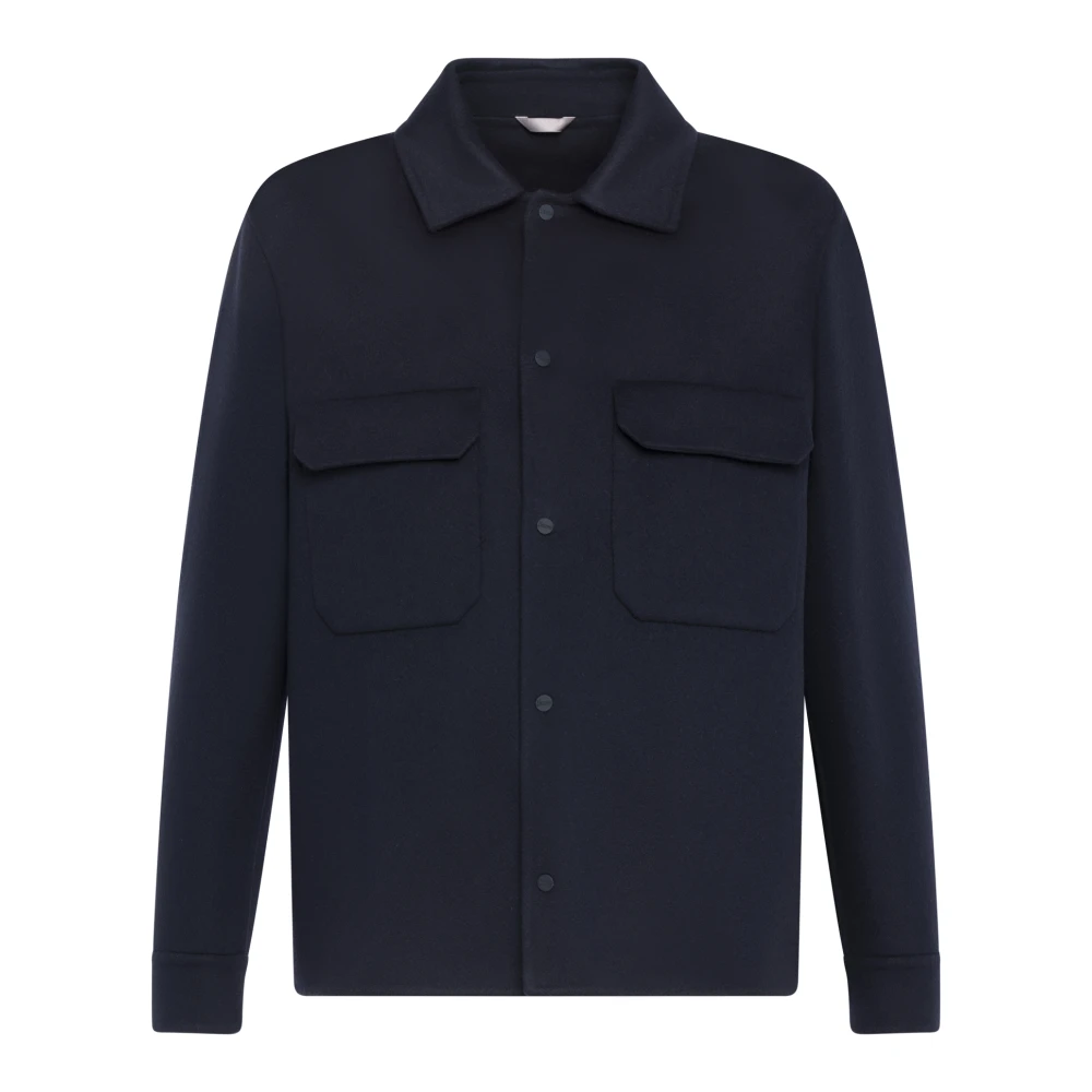 Herno Men's Blue Coats
