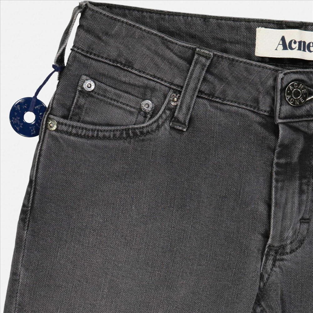 Acne Studios Slim Fit Denim Jeans Gray Heren