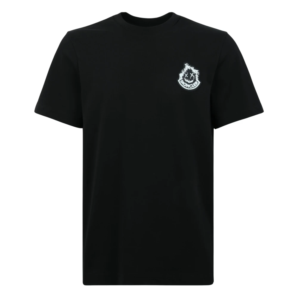 Moncler Black T-Shirts, Male, M, T-Shirts