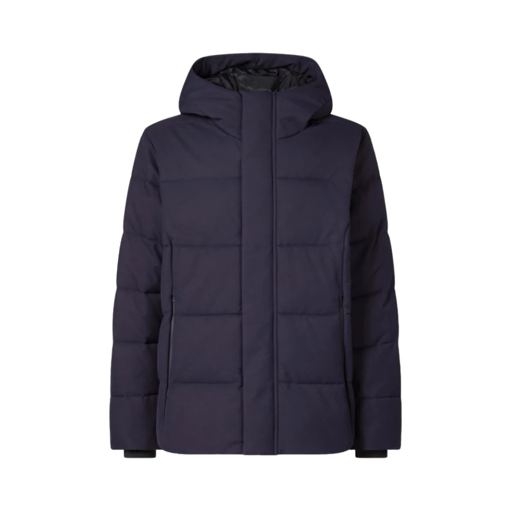 Save The Duck Blauwe Gewatteerde Hoodie Jas Blue Heren