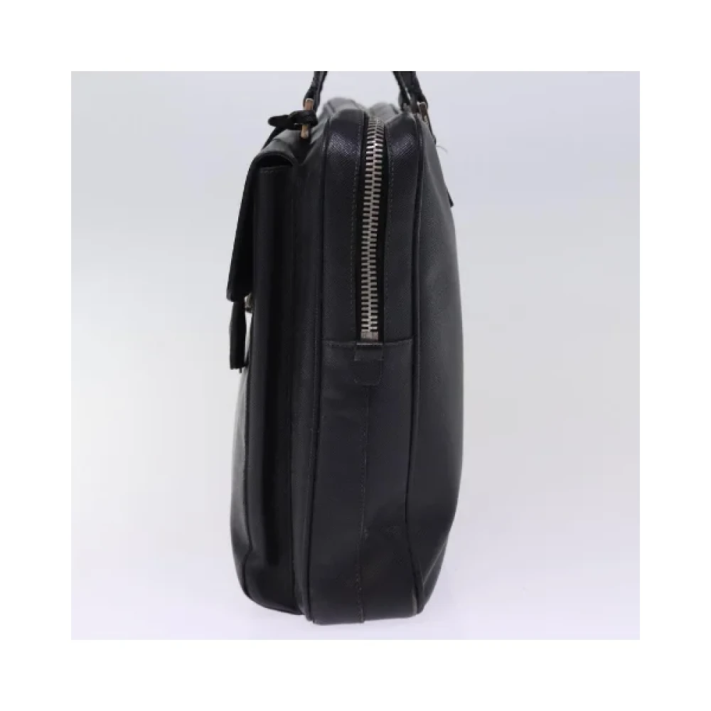 Prada Vintage Pre-owned Leather handbags Black Dames