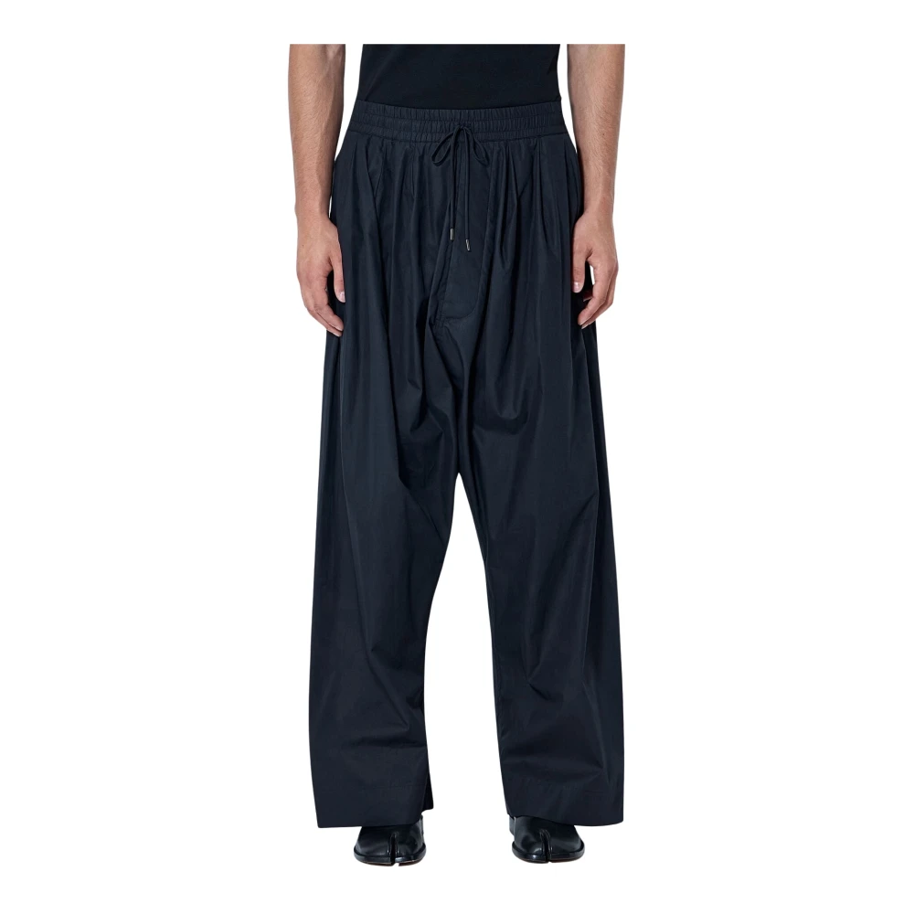 Vivienne Westwood Wide-Leg Drawstring Trousers - Male - Wide Trousers - Black - M - Trousers