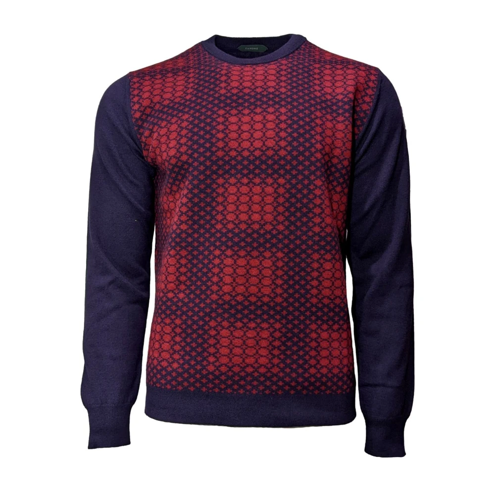 Zanone Men's Blue Round-Neck Knitwear, 2XL, Jumper