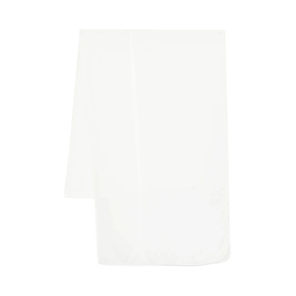 Lady Anne Witte Rechthoekige Gerolde Stoel White Dames