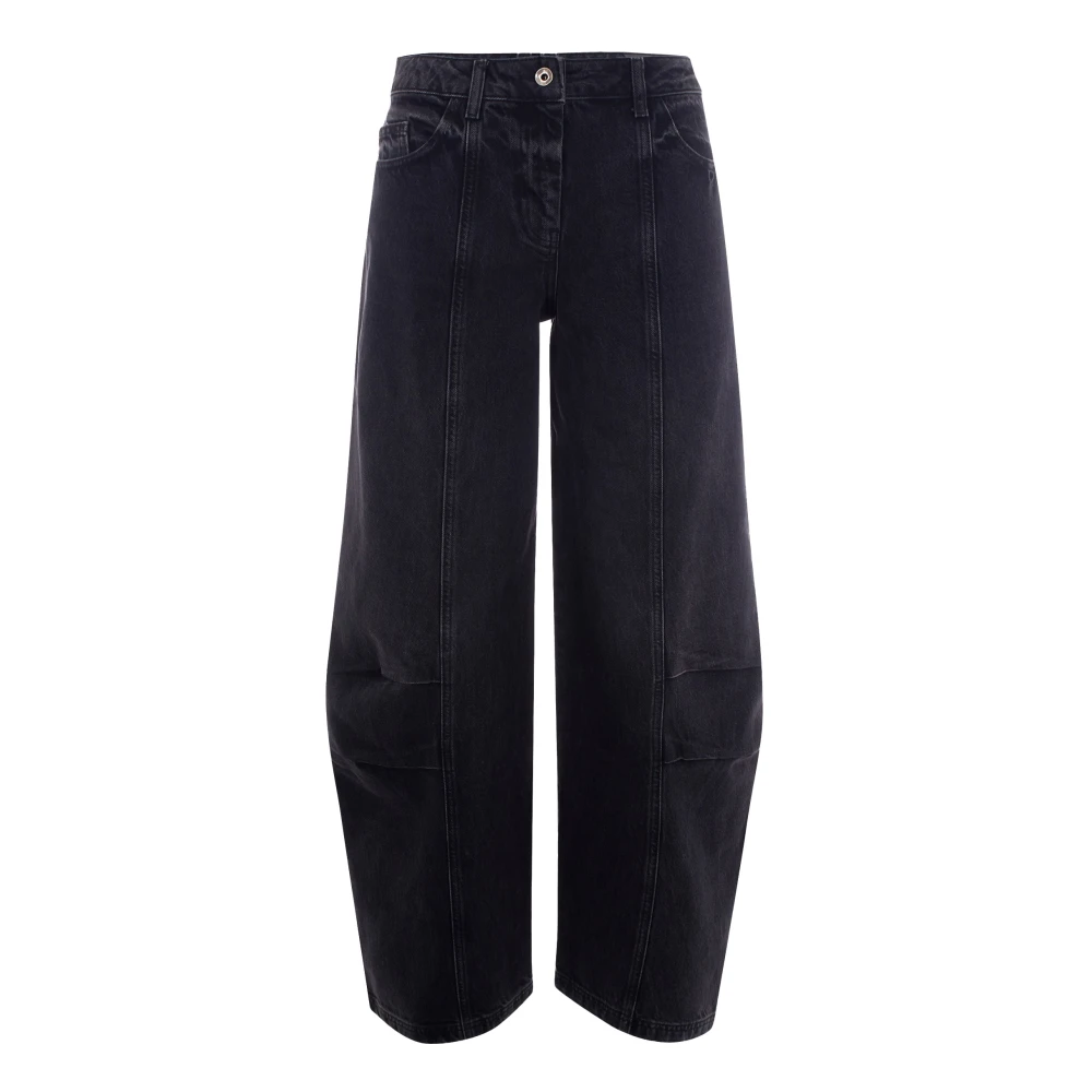 Patrizia Pepe Women's Black Loose-Fit Jeans - Loose Fit Jeans - W27 - Jeans