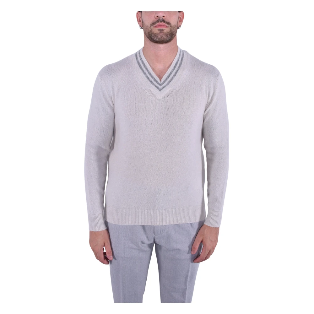 Eleventy Herren Weiß Strickwaren, Mgröße: