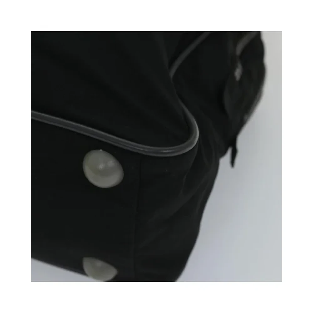 Prada Vintage Pre-owned Nylon handbags Black Dames