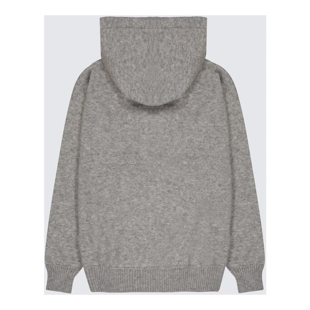 Laneus Comfortabele Hoodie in Kasjmier Zijde Gray Heren