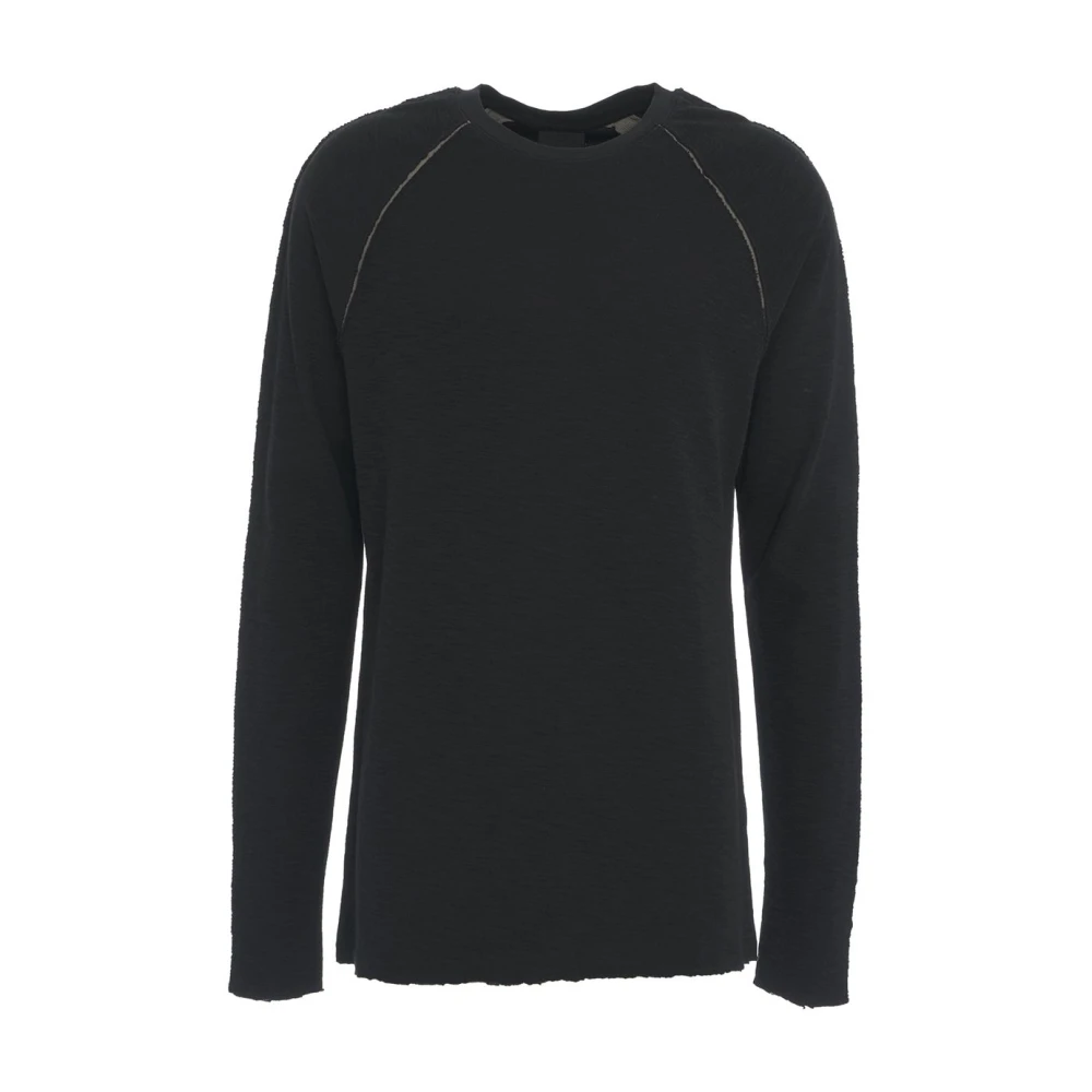 Thom Krom Zwarte Gebreide Trui met Unieke Naaddetails Black Heren