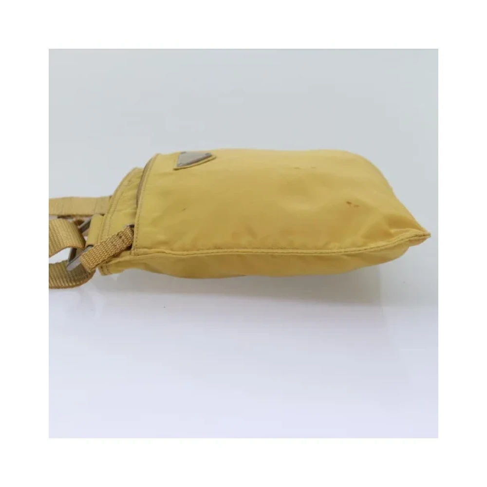 Prada Vintage Pre-owned Nylon prada-bags Yellow Dames