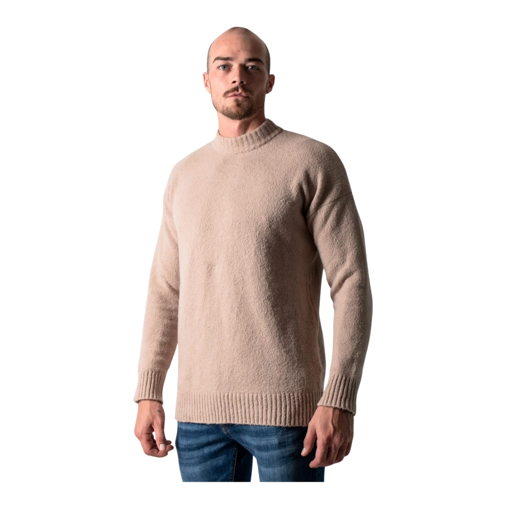Kiefermann Zachte katoenen trui in taupe Beige Heren