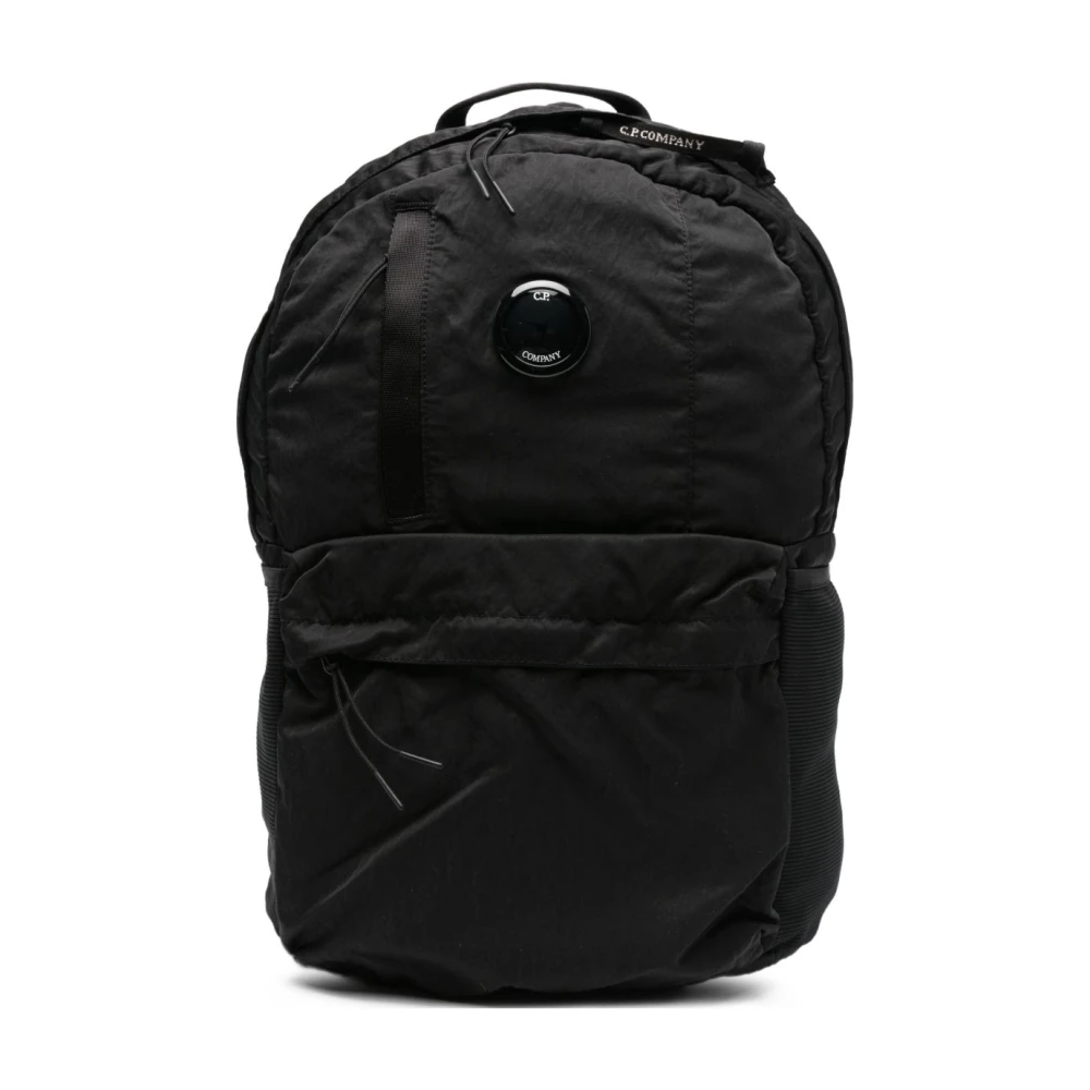 C.p. Company , Backpacks, Male, Black, One Size, Lens-Detail Backpack