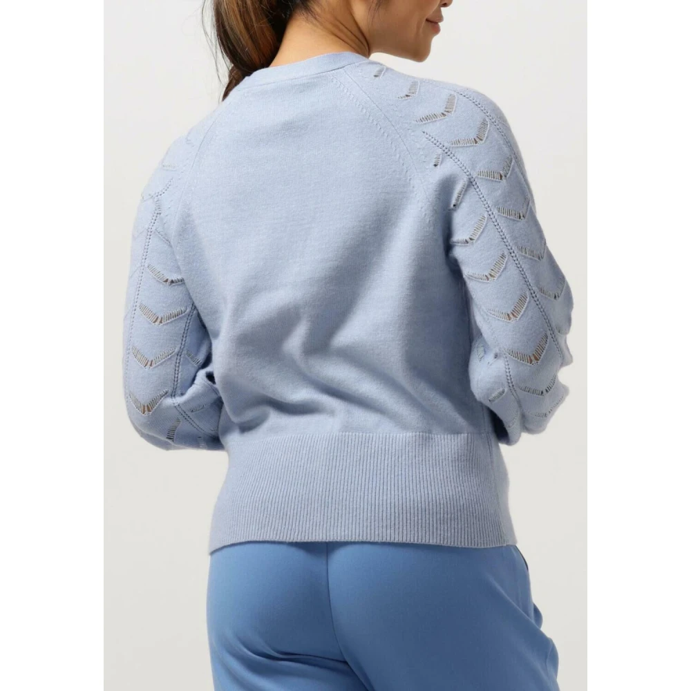 Object Blauwe Gebreide Vest voor Vrouwen Blue Dames