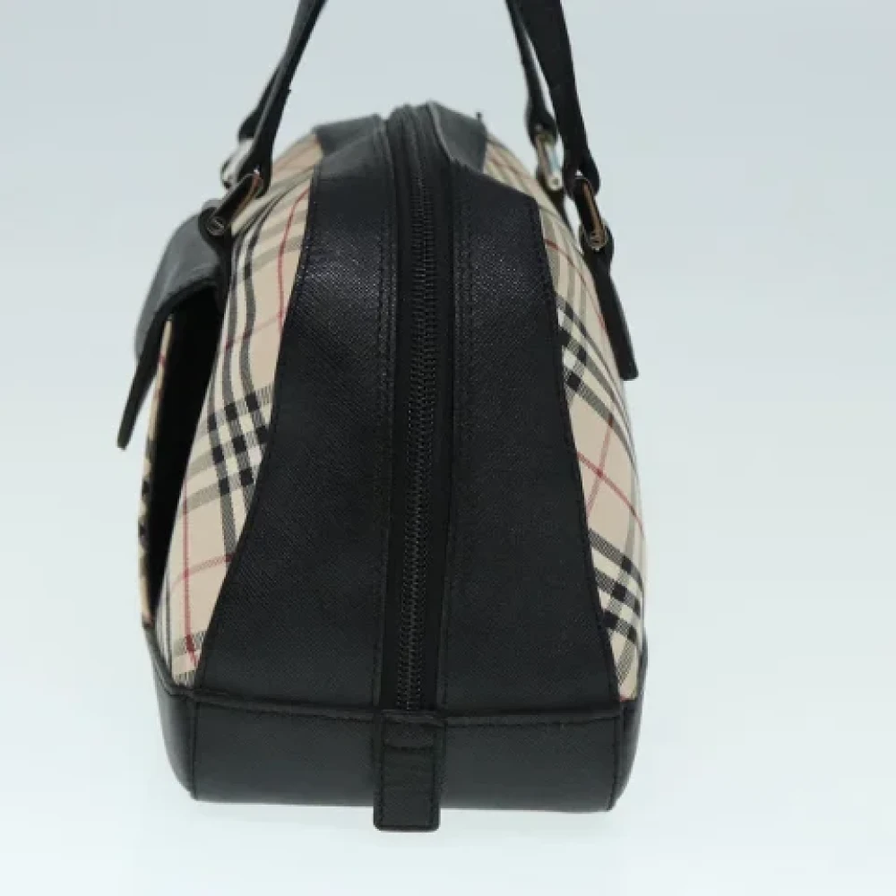 Burberry Vintage Pre-owned Canvas handbags Beige Dames