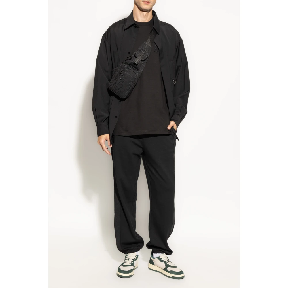 Iceberg T-shirt met logo Black Heren