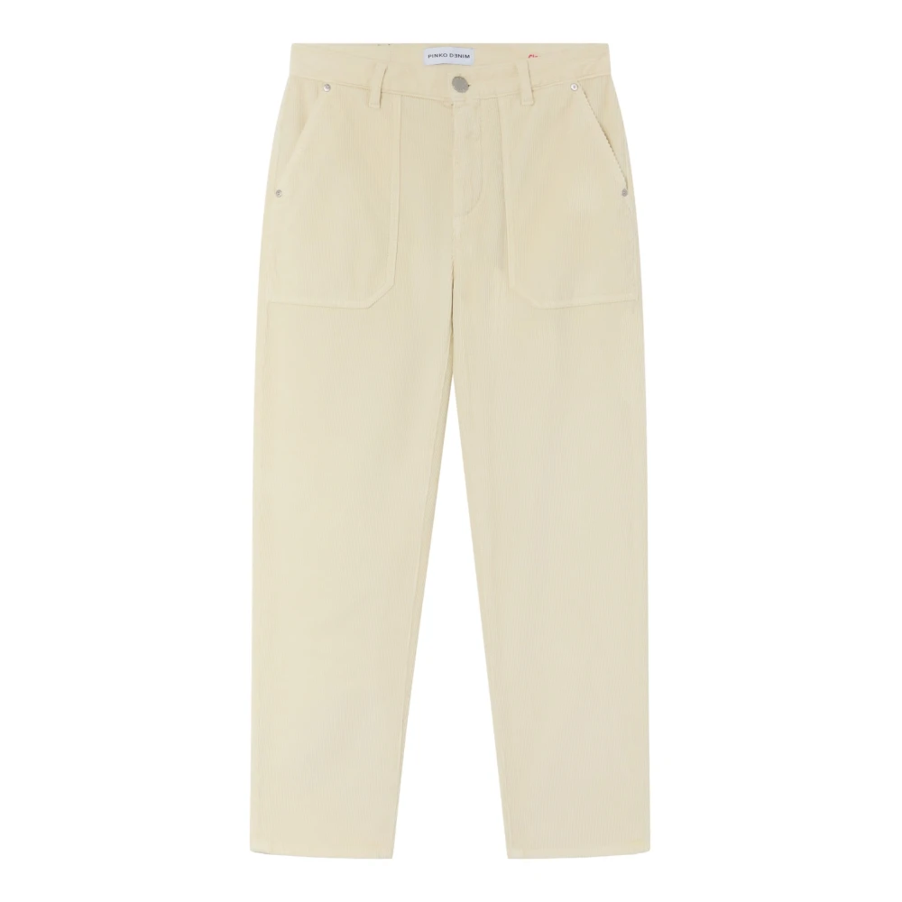 Pinko Chino Broek Cloe Model White Dames