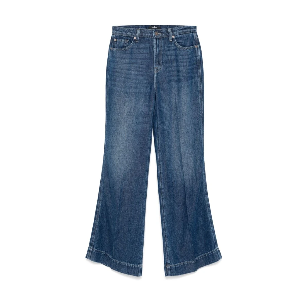 7 For All Mankind Wijde Jeans Denim Blue Dames