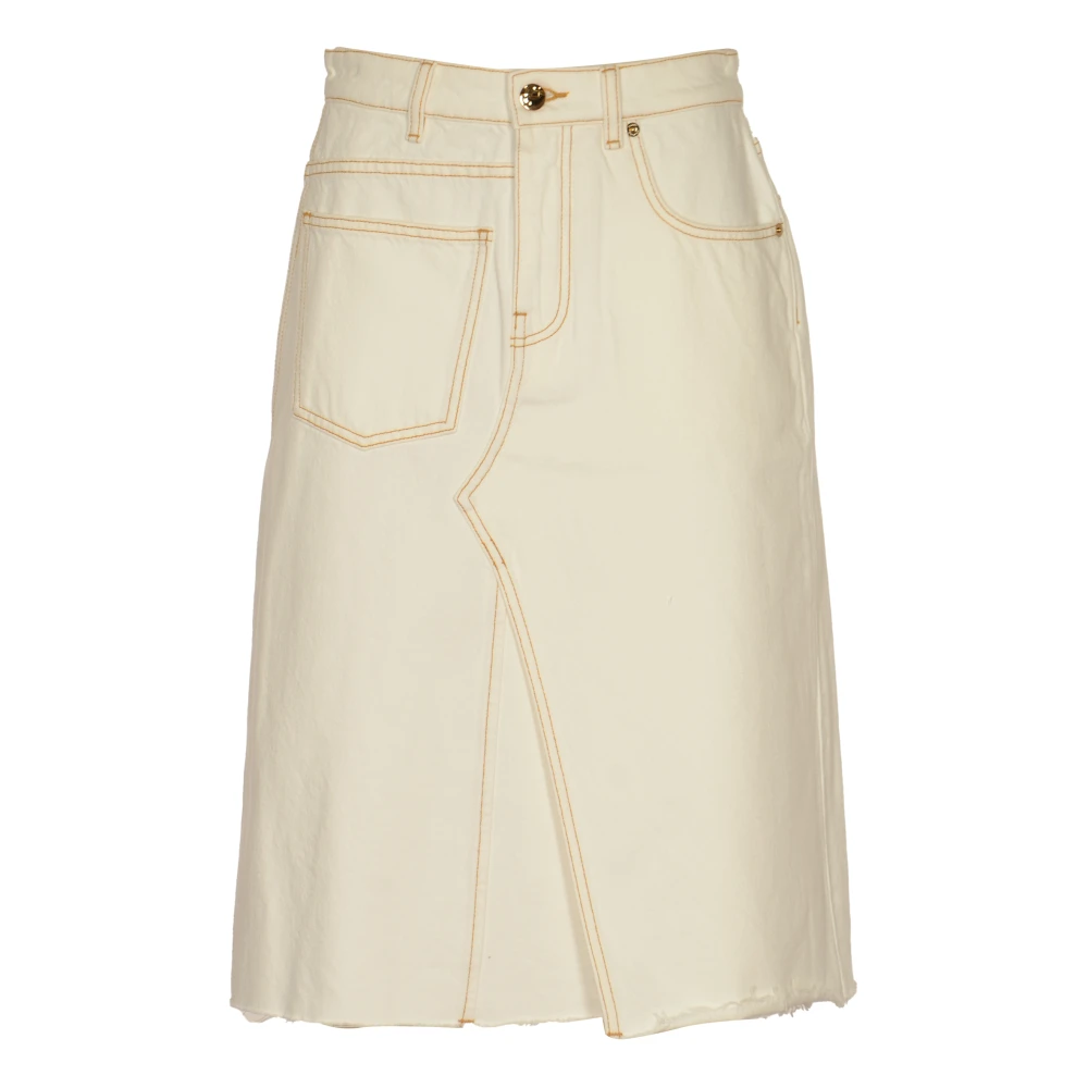 TORY BURCH Deconstructed Denim Rok Beige Dames
