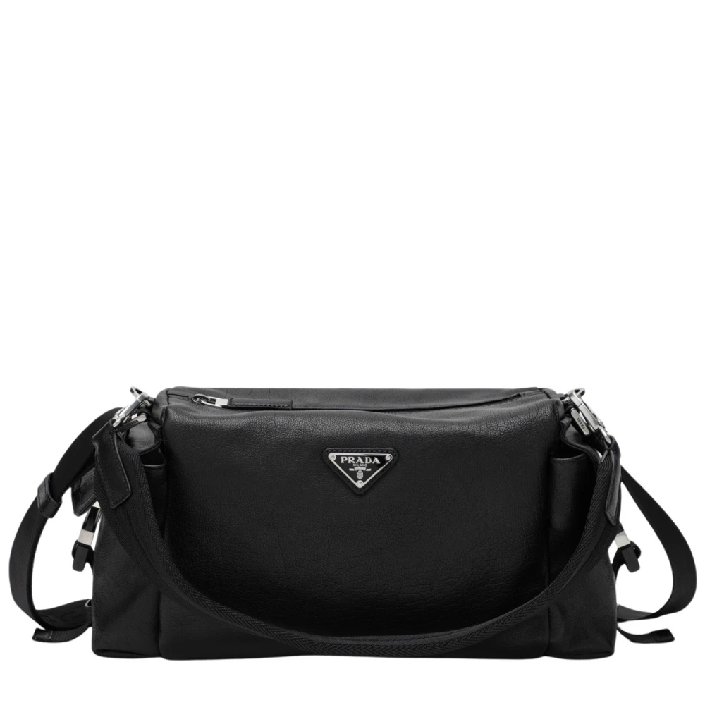 Prada - Explore Ledertasche - Bags - Herren - Schwarzk - One Size - Bild 3
