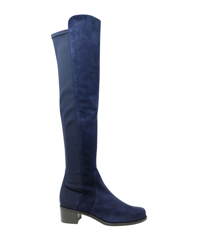 bottes-hautes-de-luxe-en-daim-bleu