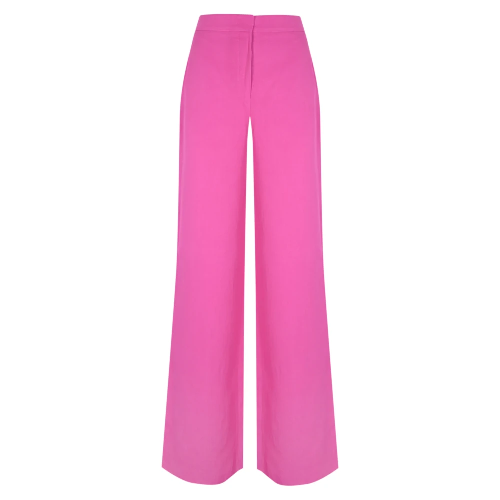 Max Mara Studio Wide Trousers Pink Dames