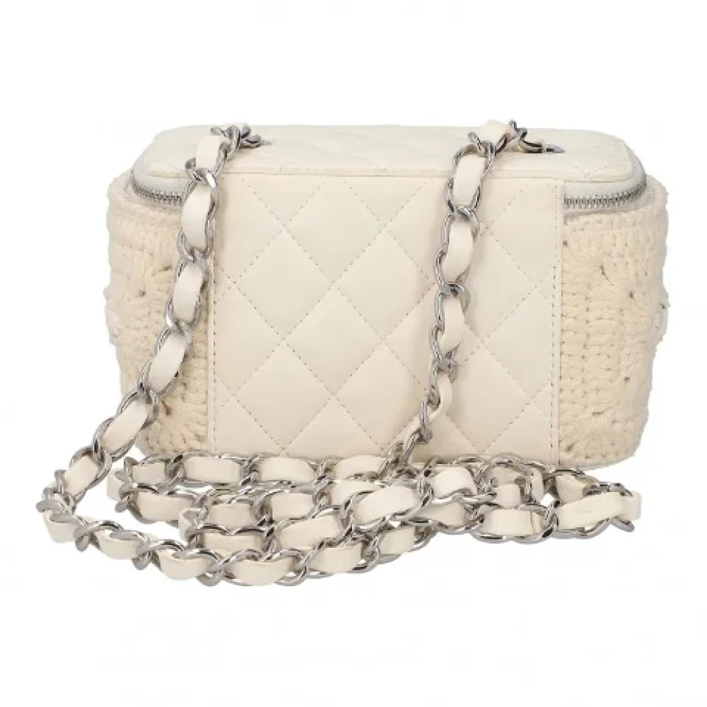 Chanel Vintage Pre-owned Leather crossbody-bags Beige Dames