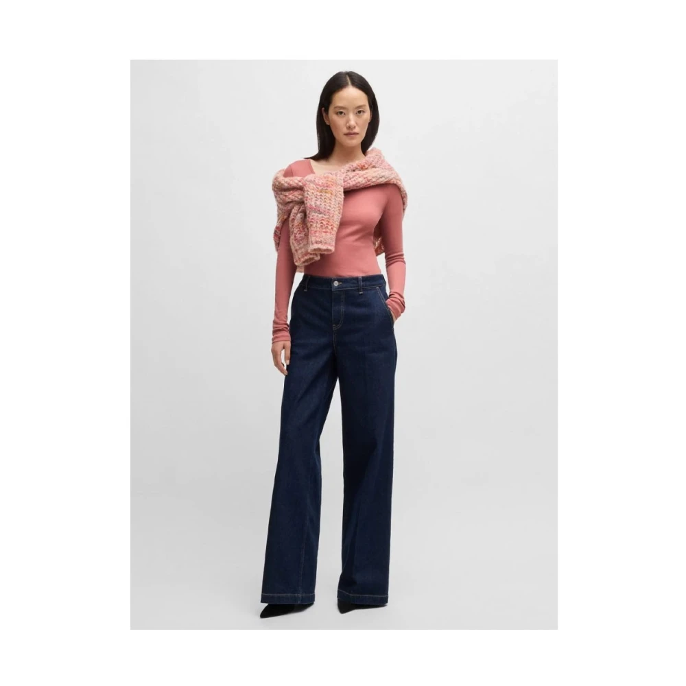 Hugo Boss Stijlvol T-shirt voor mannen Pink Dames